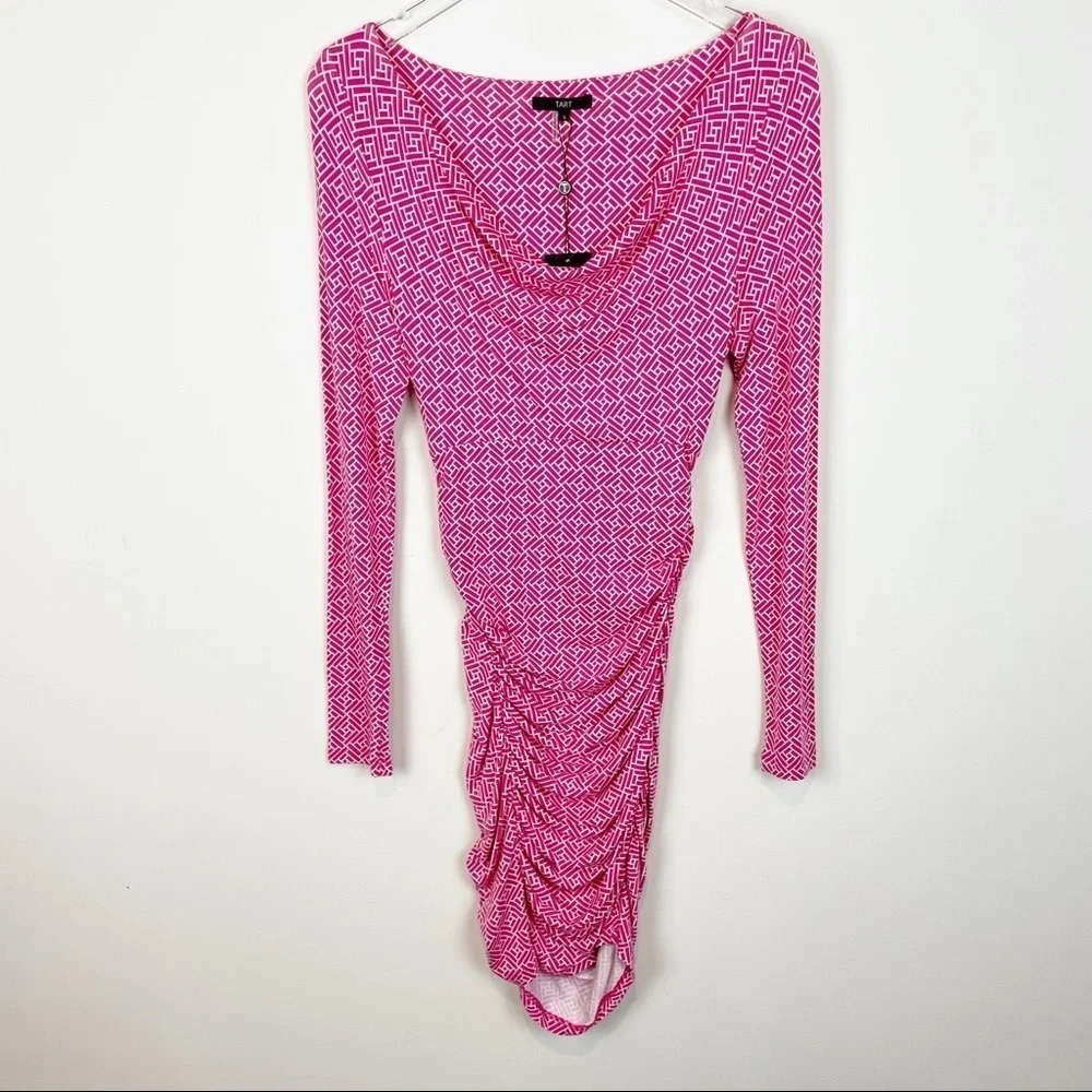 NEW Tart Pink Long Sleeve Dress Size S